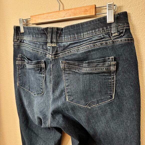 Democracy Women's Skinny Jeans Size 10 Dark Wash Ab Technology Stretch Denim - Picture 5 of 10